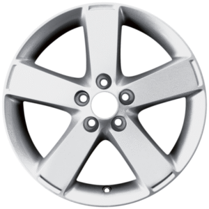 Platišča iz lahke zlitine 17" s 5 kraki, srebrne barve